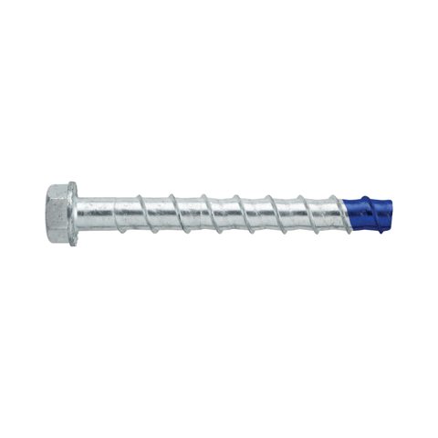 ANCHOR SCREW BOLT HEX BLUE TIP GALV M12 X 80
