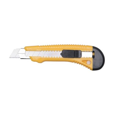KNIFE PLASTIC 18MM YELLOW