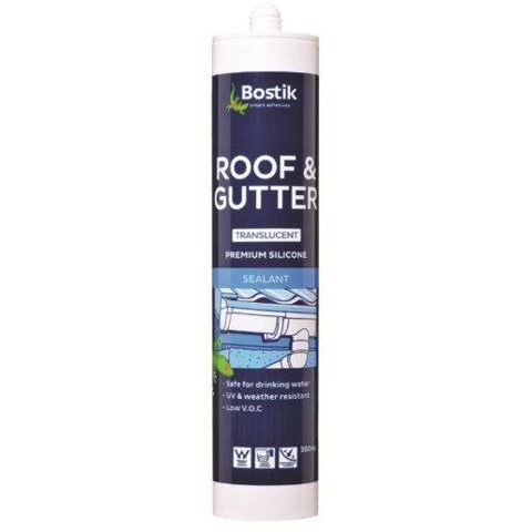 SILICONE BOSTIK ROOF & GUTTER 300ML TRANSLUCENT CTG