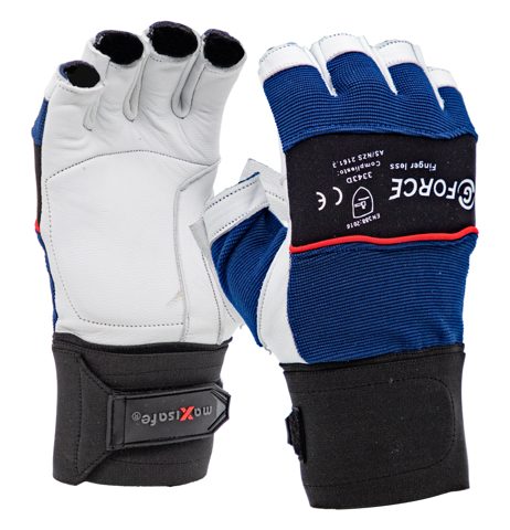 GLOVES MECHANICS FINGERLESS ANTI-VIBRATION LEATHER PALM M