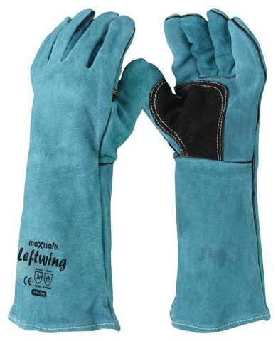 GLOVES WELDING KEVLAR GREEN LEFT HAND ONLY