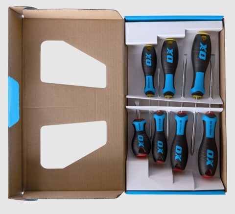 SCREWDRIVER SET 7 PCE OX PRO