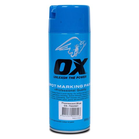 SPRAY PAINT SPOT MARKER FLUORO 350G BLUE