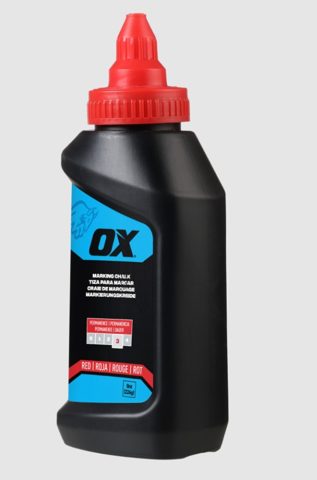CHALK LINE MARKING 8OZ RED OX TRADE