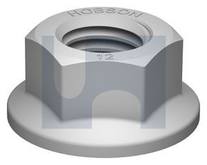 FLANGE NUT D-LOK ZINC FLAKE SILVER CL12 M10 HOBSON
