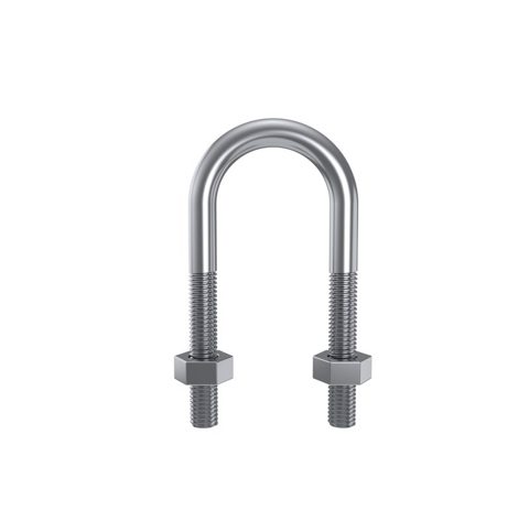 M8(DIA) X 60 (IW)X 110(IL) X 75 MM THREAD LENGTH GAL U BOLT