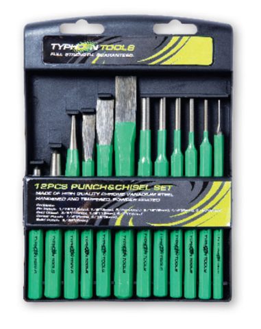 PUNCH & CHISEL SET 12 PCE TYPHOON