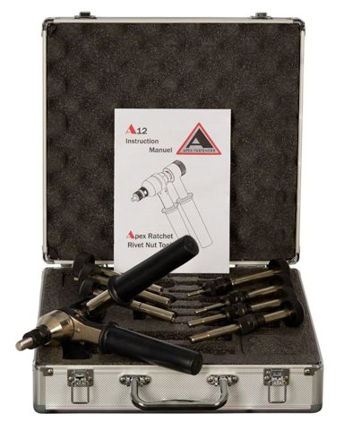 RIVET NUT TOOL M5-M12 WITH CASE APEX