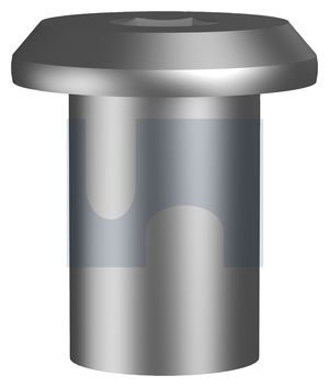 CONNECTOR NUT STAINLESS STEEL 304 M6