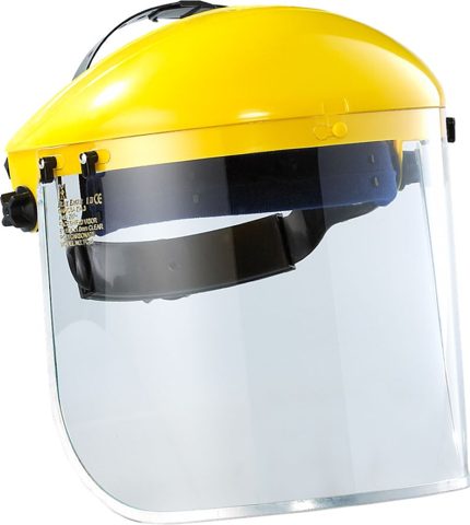 MAXISAFE YELLOW BROWGUARD WITH CLEAR VISOR