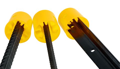 STAR PICKET CAP BAR GUARD YELLOW (100 PACK)