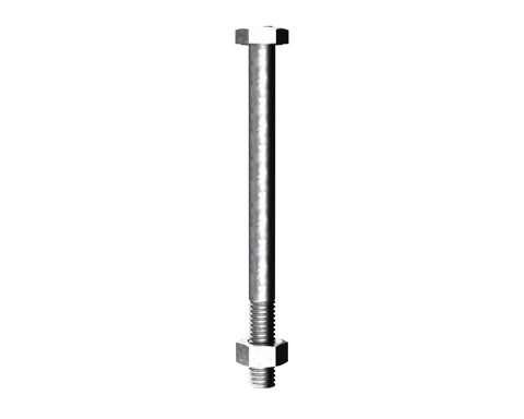 HEX BOLT & NUT GALV G4.6 M6 X 60