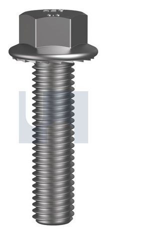 FLANGE BOLT SERRATED ZP G8.8 M10 X 30