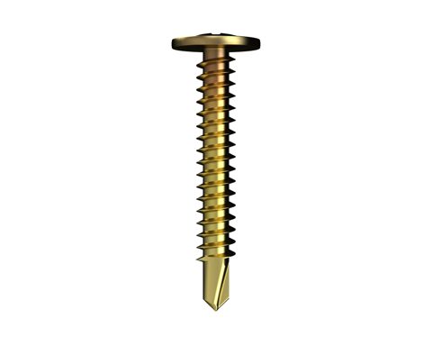 SCREW SD BUTTON ZINC YELLOW 8-18 X 12