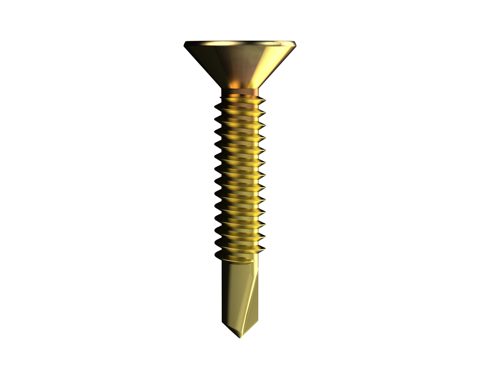 SCREW SD CSK FINE ZINC YELLOW 10-24 X 50