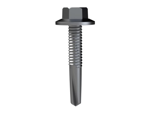SCREW SD HEX SERIES 500 DEEP DRILLER FINE STAINLESS STEEL 304 12-24 X 44