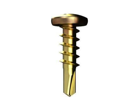 SCREW SD PAN HEAD ZINC YELLOW 8-18 X 20