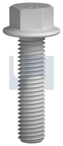FLANGE BOLT & NUT SERRATED HDG G8.8 M10 X 25