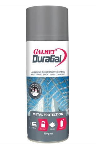 SPRAY PAINT GALMET 400G DURAGAL SILVER