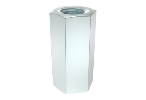 HEX COUPLER STAINLESS STEEL 316 M16 X 50