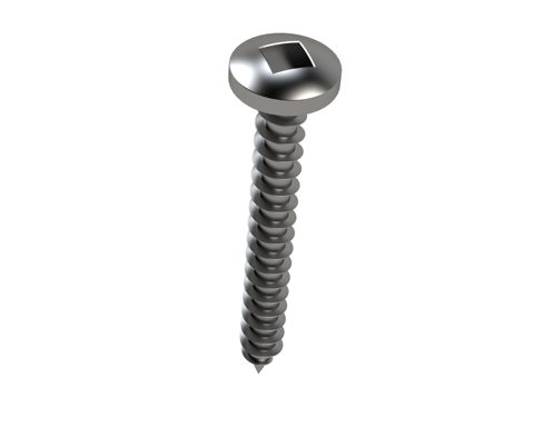 SCREW SELF TAPPER PAN SQ STAINLESS STEEL 304 8-18 X 20