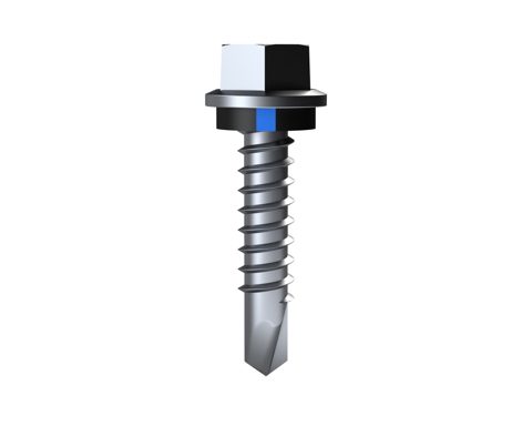 SCREW VORTEX CLAD 6.2-14 X 25 HEX CL4+SL SHALE GREY