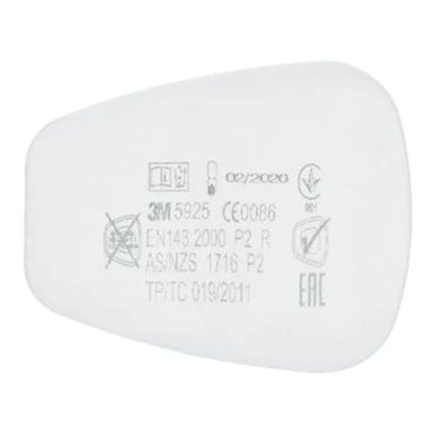 P2 PRE-FILTER 5925 3M TI551152299 (FOR 6000/7000 RESPIRATORS) PACK/10