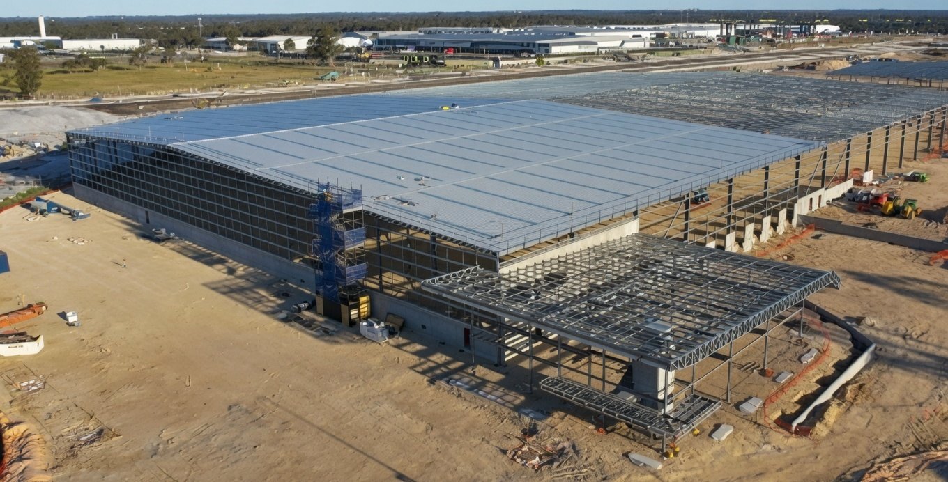 Warehouse construction site
